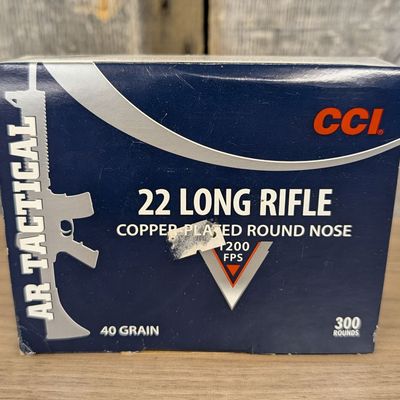 Sale Photo Thumbnail #193: A Lot of 300 Rounds CCI AR Tactical Ammunition 22 Long Rifle 40 Grain CPRN