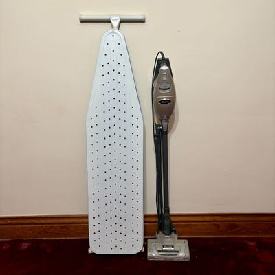 Sale Photo Thumbnail #497: Shark Rocket Deluxe Pro Corded Stick Vacuum and Seymour T-Leg Ironing Board