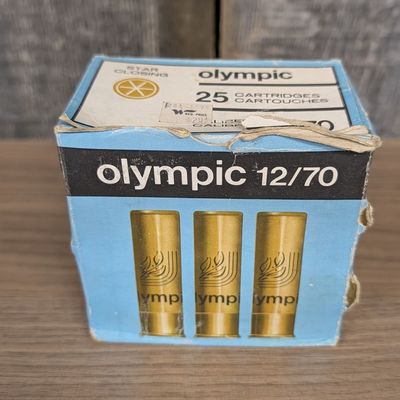 Sale Photo Thumbnail #180: A Lot of 25 Olympic 12 Gauge Shotgun Shells