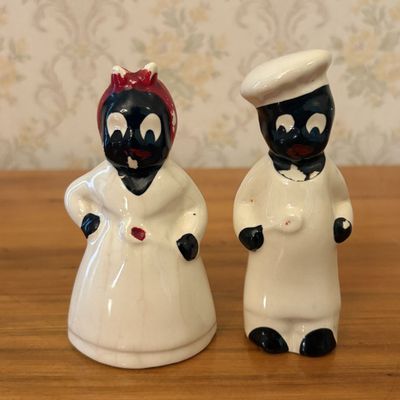 Sale Photo Thumbnail #399: A Pair of Mid-Twentieth Century Ceramic Black Americana Kitchen Figurines