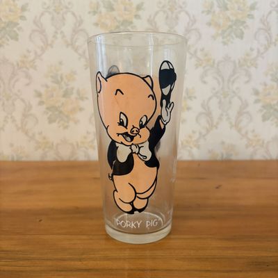 Sale Photo Thumbnail #613: 1973 Looney Tunes Pepsi Collector Series Porky Pig Drinking Glass