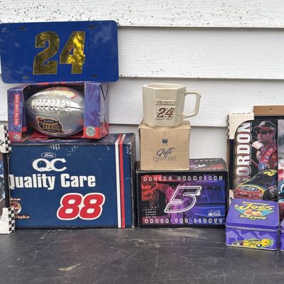 Sale Photo Thumbnail #777: An Assortment of NASCAR and NFL Professional Sports Memorabilia