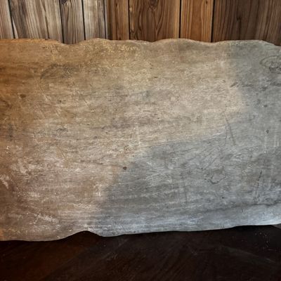 Sale Photo Thumbnail #234: Antique American Hand-Hewn Wooden Dough Board