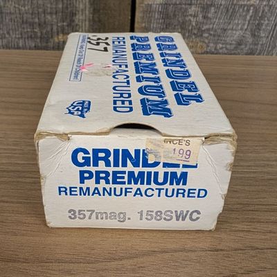 Sale Photo Thumbnail #183: A Lot of 50 Grindel Premium Remanufactured .357 Magnum Cartridges