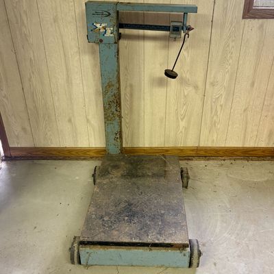 Sale Photo Thumbnail #741: Howe Richardson XL Industrial Platform Beam Scale on Wheels