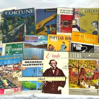 1950s Magazines - Normal Rockwell Saturday Evening Post, Fortune, Popular Home & More!