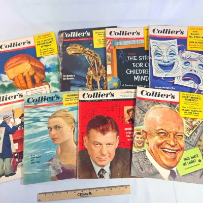 Collier's Magazine 1953-1955 8 Magazines 