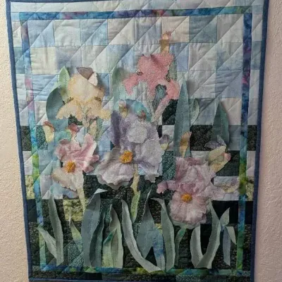 Beautiful, Intricately Crafted Quilt or Fabric Collage