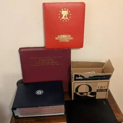Vintage U.S. Bicentennial & Postal Commemorative Society First Day Cover Albums Collection