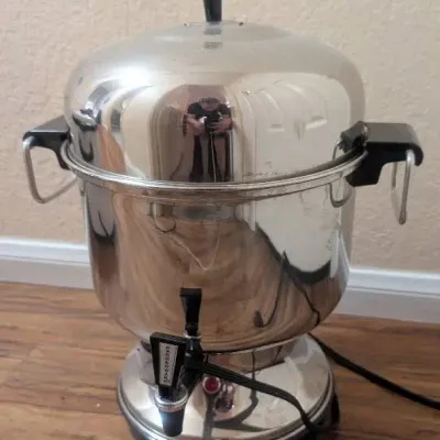 Vintage Farberware Automatic Stainless Steel Coffee Urn Percolator