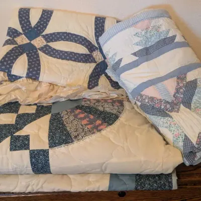 Three Beautifully Crafted Patchwork Quilts