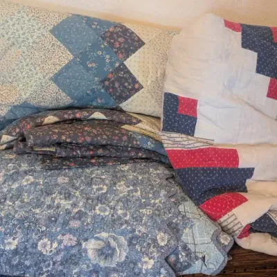 Three Charming, Classic Vintage Patchwork Quilts