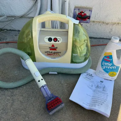 Bissell Little Green ProHeat TurboBrush Portable Carpet Cleaner 1425-1 w/ Accessories