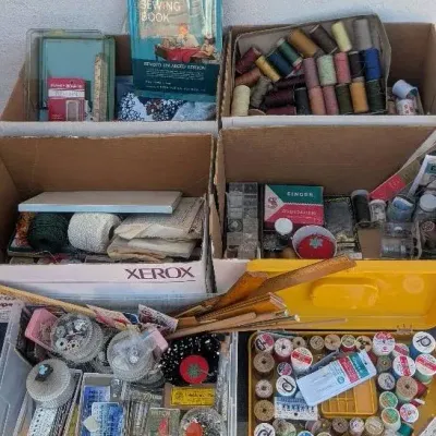Treasure Trove of Sewing and Tailoring Supplies, Vintage 