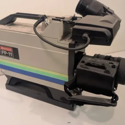 Hitachi FP-11 Color Video Camera, Electronic News Gathering (ENG) Broadcast Television Camera. 1980s
