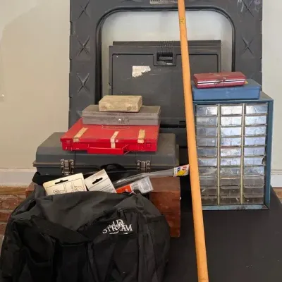 Large Lot of Toolboxes, Contents & More