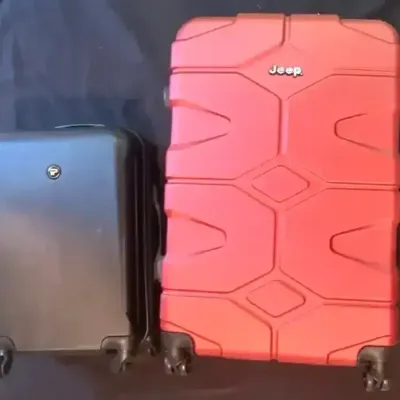 Lot Of 2 Hard Case Suitcases 