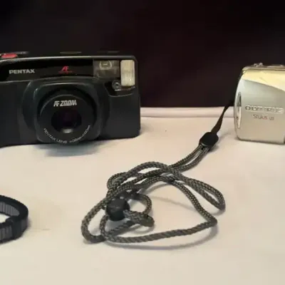 Olympus Stylus 120 & Pentax 1QZoom60 Cameras