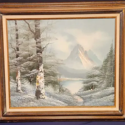 Vintage Winter Landscape