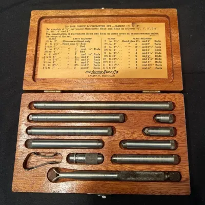 Vintage Lufkin Rule Co. No. 680B Inside Micrometer Set
