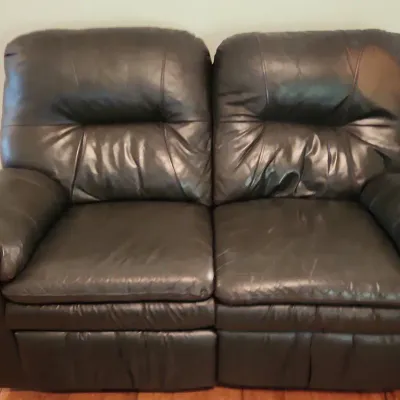 Black Reclining Loveseat