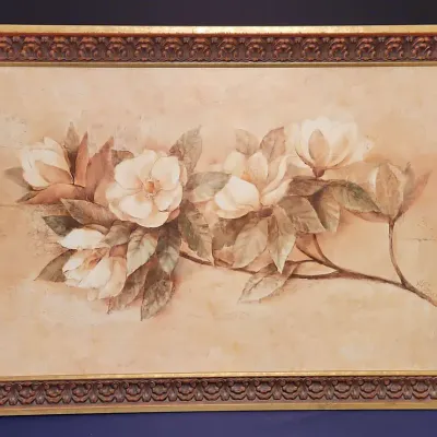 Sugar Magnolia, Vintage Framed Art Print