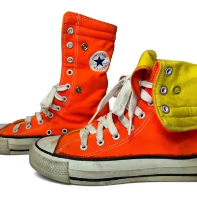 Converse 1987 vintage neehi xhi calf fold orange yellow sneakers