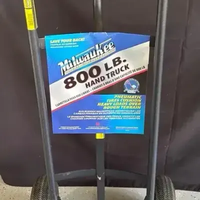 Milwaukee 800lb Hand Truck Pneumatic Tires Cushion
