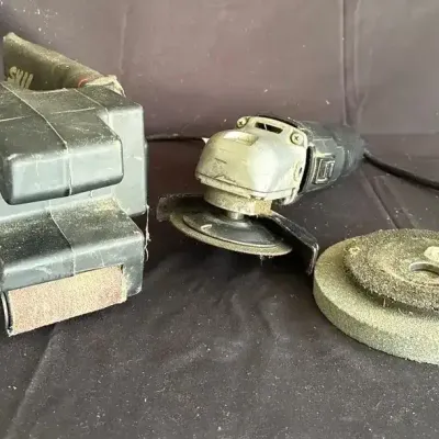 Power Tool Shop Lot Skil Belt Sander And Craftsman 4 1/2” Double Insulated Sander/Grinder