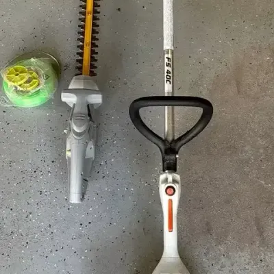 Lot Of Two Lawn Care Tools Stihl FS-40c String Trimmer & Earthwise 17” 2.8 Amp Hedge Trimmer
