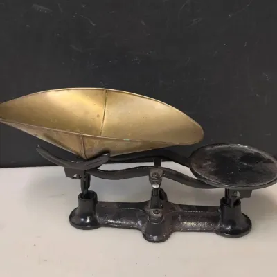 Vintage Cast Metal Scale