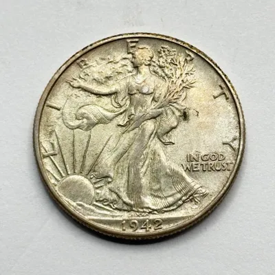 1942 - Walking Liberty - Silver Half Dollar