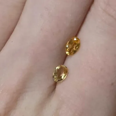 Pair of Faceted Citrine - 0.795ct