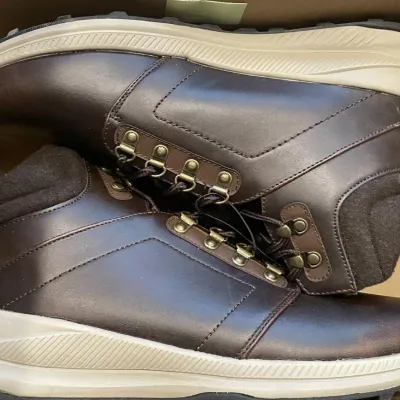 Men's Assorted Footwear Collection Featuring Khombu, Red Wing, Brooks, and Adidas - Size 13 - Grand Rapids Off-Site