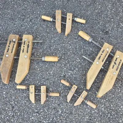 Sale Photo Thumbnail #250: Vintage Wood Clamps