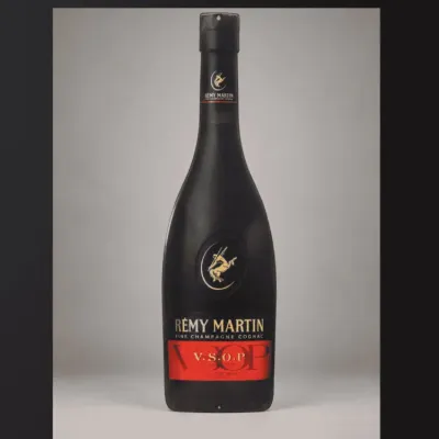 Large 3-Foot Remy Martin VSOP Bottle-Shaped Metal Advertising Sign - Unused Distributor Sign – Potterville