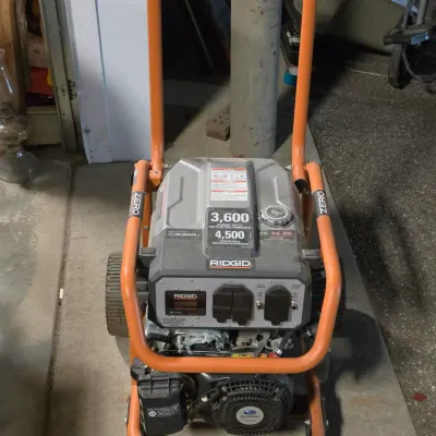 Ridgid 3,600 Watt Portable Gasoline Generator - Model RD903612A
