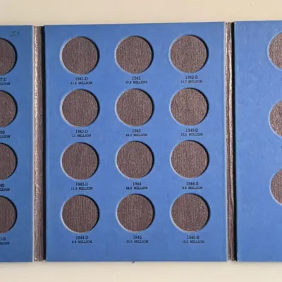 1937 - Walking Liberty - Silver Half Dollar - In Whitman Volume 2 Coin Folder