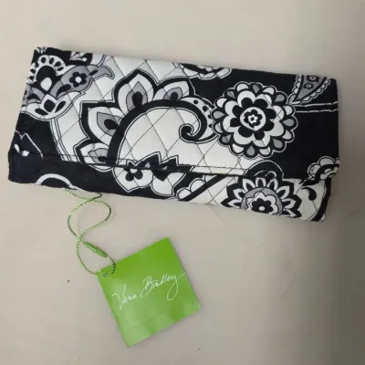 (New) Vera Bradley Black and White Paisley Wallet