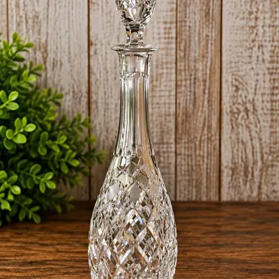 Faceted Bohemia Crystal Decanter With Sharp Pineapple Stopper - Potterville