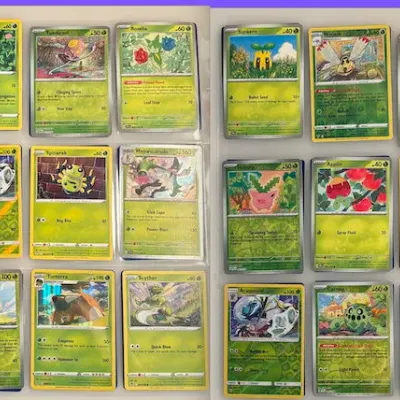 36 Assorted "Green" Pokemon Cards
