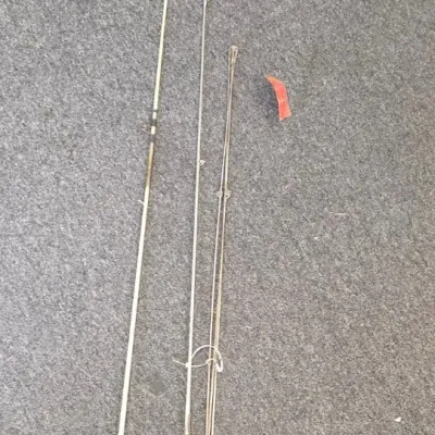 Vintage 4-Steel Action Rod,- 1 5.5Ft Fiberglass, and 2 Piece With Zebco 202 Reel
