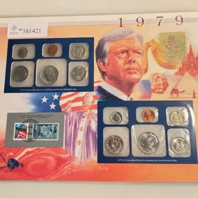 1979 - Uncirculated Mint Set and Stamps
