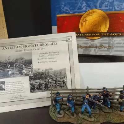 Rare Conta Collectibles ACW57113 Antietam Iron Brigade Toy Soldiers Set Ltd Ed #261/1862 COA - Potterville