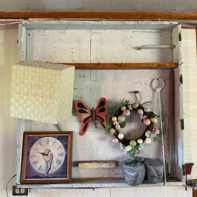 Assorted Home Decor Collection - Decorative Clock, Lamp, Butterfly, Wreath & More - Lake Odessa Off-Site