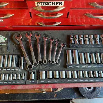S-K Metric Socket & Wrench Set in Tray
