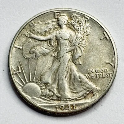 1941 - Walking Liberty - Silver Half Dollar (3 of 3)
