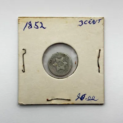 Sale Photo Thumbnail #47: 1852 Silver - Three Cent Piece