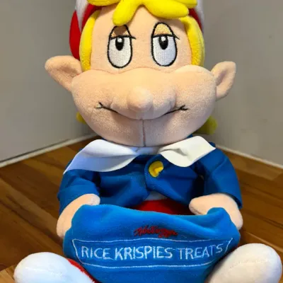 Sale Photo Thumbnail #105: Vintage 1999 Kellogg's Rice Krispies 10" Crackle Plush Doll