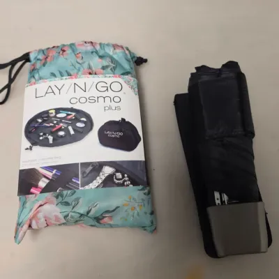 Totes Umbrella and LaynGo Cosmetic Bag